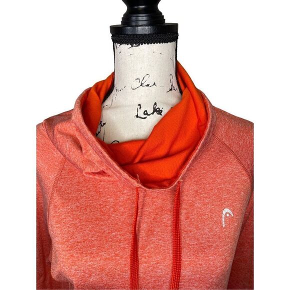 Head Orange Cowl Neck Sweatshirt, Size Small - Picture 3 of 4